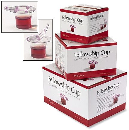 Fellowship Cup - prefilled communion cups - Box of 100